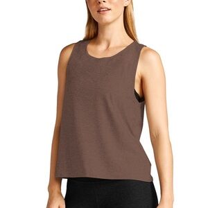 Beyond Yoga featherweight Aquarius Brown Tank Top - Women's size XS